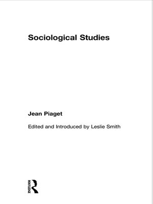 cover image of Sociological Studies